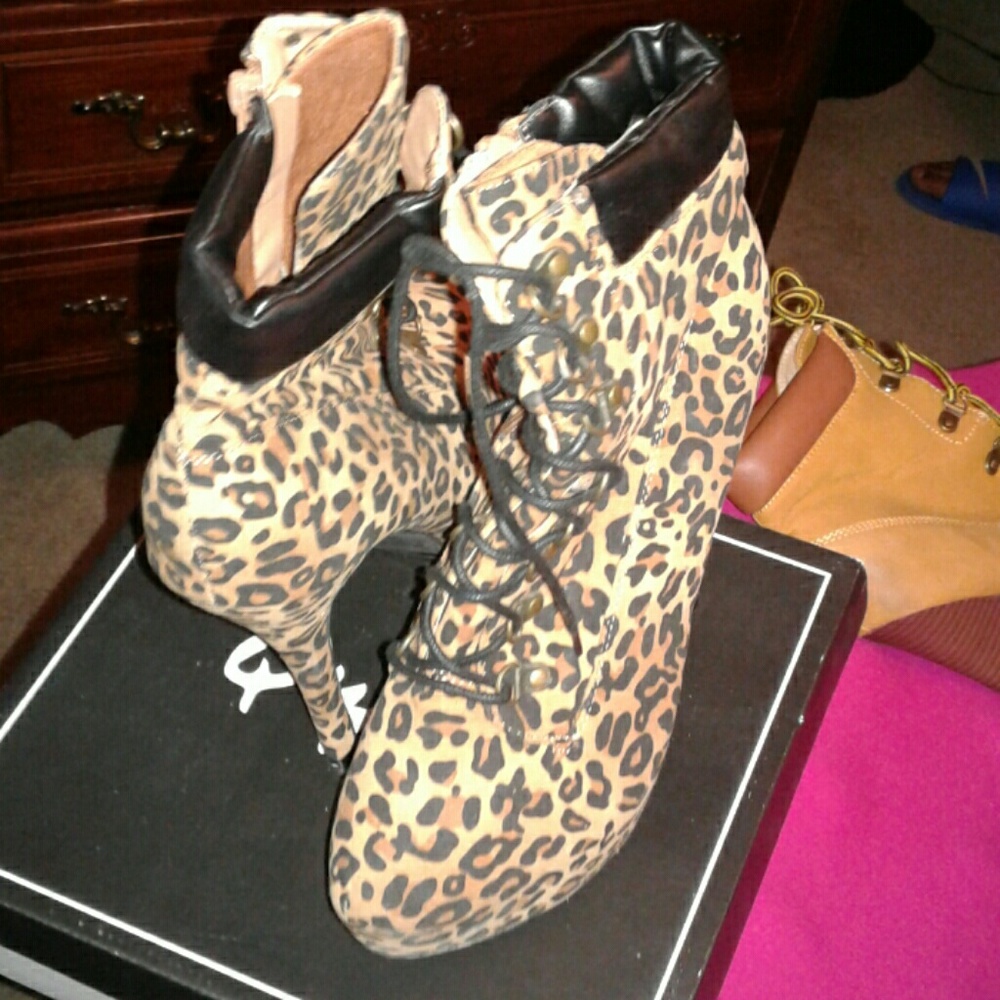 Leopard Booties